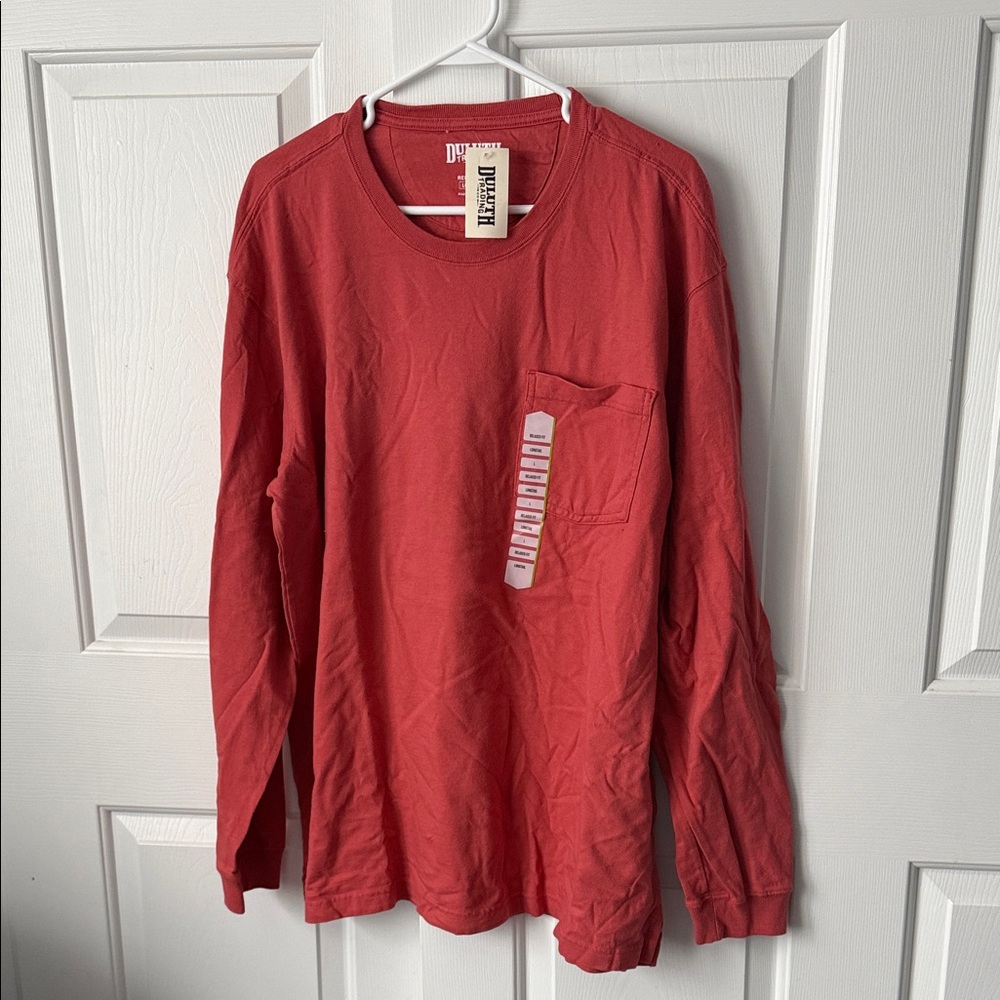 Duluth Trading Co. Men's Longtail T Relaxed Fit Long Sleeve Pocket Crew